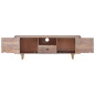 Meuble TV 118x30x40 cm Bois d'acacia massif