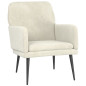 Fauteuil Crème 62x79x79 cm Velours