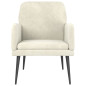 Fauteuil Crème 62x79x79 cm Velours