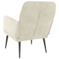 Fauteuil Crème 62x79x79 cm Velours