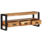 Meuble TV 120x30x45 cm bois d'acacia massif