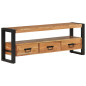 Meuble TV 120x30x45 cm bois d'acacia massif