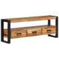 Meuble TV 120x30x45 cm bois d'acacia massif