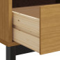 Meuble TV FLAM 110x40x50 cm bois massif de pin