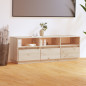 Meuble TV 140x37x50 cm Bois de pin massif