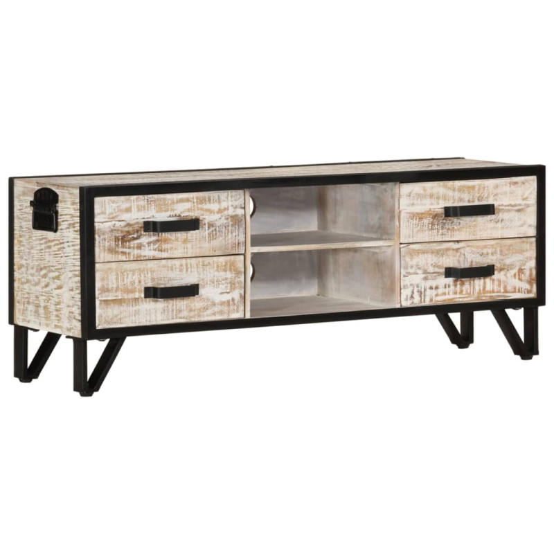 Meuble TV 110x30x41 cm Bois d'acacia massif