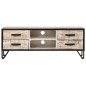 Meuble TV 110x30x41 cm Bois d'acacia massif