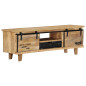 Meuble TV 120x30x40 cm Bois massif de manguier