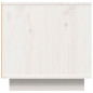 Meuble TV Blanc 140x40x40 cm Bois de pin massif