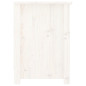 Meuble TV Blanc 103x36,5x52 cm Bois de pin massif