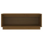 Meuble TV Marron miel 90x35x35 cm Bois de pin massif