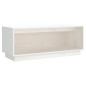 Meuble TV Blanc 90x35x35 cm Bois de pin massif