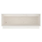 Meuble TV Blanc 90x35x35 cm Bois de pin massif