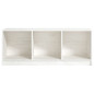 Meuble TV Blanc 104x33x41 cm Bois de pin massif