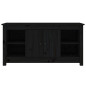 Meuble TV Noir 103x36,5x52 cm Bois de pin massif