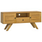 Meuble TV 110x30x50 cm Bois de teck solide