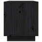 Meuble TV Noir 80x35x40,5 cm Bois de pin massif