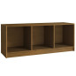 Meuble TV Marron miel 104x33x41 cm Bois de pin massif