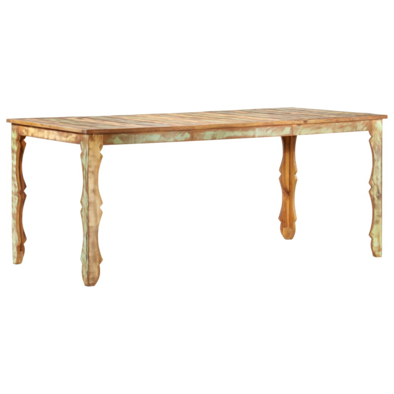 Table de salle à manger 180x90x76cm Bois de récupération solide