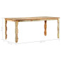 Table de salle à manger 180x90x76cm Bois de récupération solide