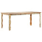 Table de salle à manger 180x90x76cm Bois de récupération solide