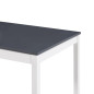 Table de salle à manger Blanc et gris 180 x 90 x 73 cm Pin