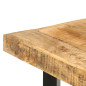 Table de bar 150x70x107 cm Bois de manguier brut