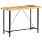 Table de bar 150x70x107 cm Bois de manguier brut