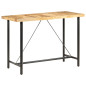 Table de bar 150x70x107 cm Bois de manguier brut