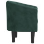 Chaise cabriolet de massage vert foncé velours