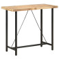 Table de bar 120x58x107 cm Bois de manguier brut