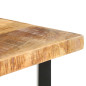 Table de bar 120x58x107 cm Bois de manguier brut