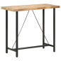 Table de bar 120x58x107 cm Bois de manguier brut