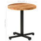 Table de bistro Ronde Ø70x75 cm Bois d'acacia massif