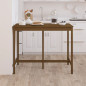 Table de bar Marron miel 140x80x110 cm Bois massif de pin