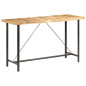 Table de bar 180x70x107 cm Bois de manguier brut