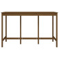 Table de bar Marron miel 180x80x110 cm Bois massif de pin