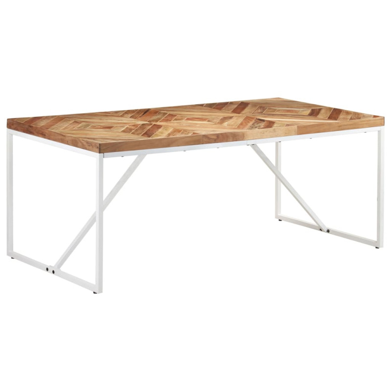 Table à dîner 180x90x76 cm Bois massif d'acacia et de manguier