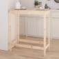 Table de bar 100x50x110 cm bois massif de pin