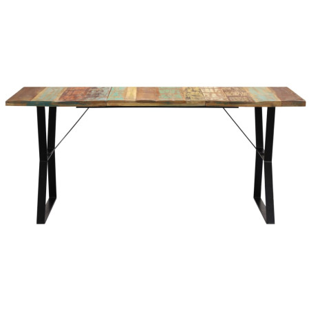 Table de salle à manger 180x90x76cm Bois de récupération solide