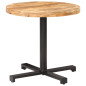 Table de bistro Ronde Ø80x75 cm Bois de manguier brut