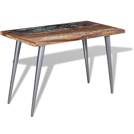 Table de salle à manger Bois de récupération 120 x 60 x 76 cm