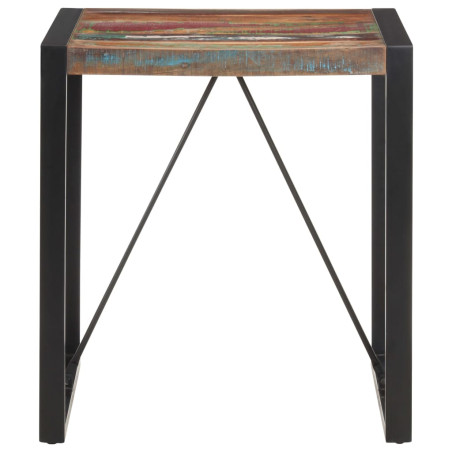 Table de salle à manger 70x70x75 cm Bois de récupération solide