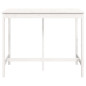 Table de bar Blanc 140x80x110 cm Bois massif de pin