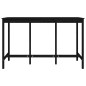 Table de bar Noir 180x80x110 cm Bois massif de pin