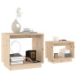 Tables basses gigognes 2 pcs Bois de pin massif