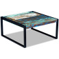 Table basse Bois de récupération massif 80 x 80 x 40 cm