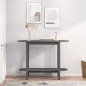 Table console Gris 110x40x80 cm Bois massif de pin