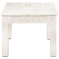 Table basse Blanc 110x60x45 cm Bois de manguier massif