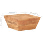 Table basse en forme de V 66x66x30 cm Bois d'acacia massif